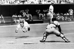 Pete Rose Levitates Diving For Homeplate